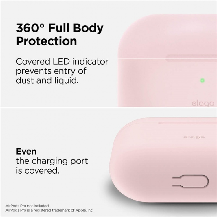 Elago Suojalaukku Airpod Pro Karabiinilukko Roosa Elago Suojalaukku Airpod Pro Karabiinilukko Roosa