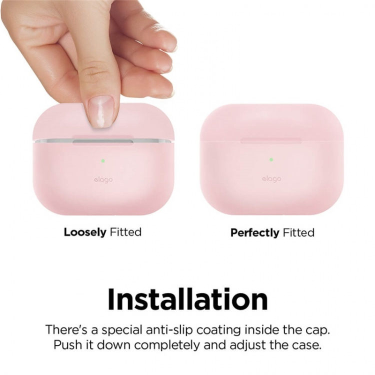 Elago Suojalaukku Airpod Pro Silikooni Roosa