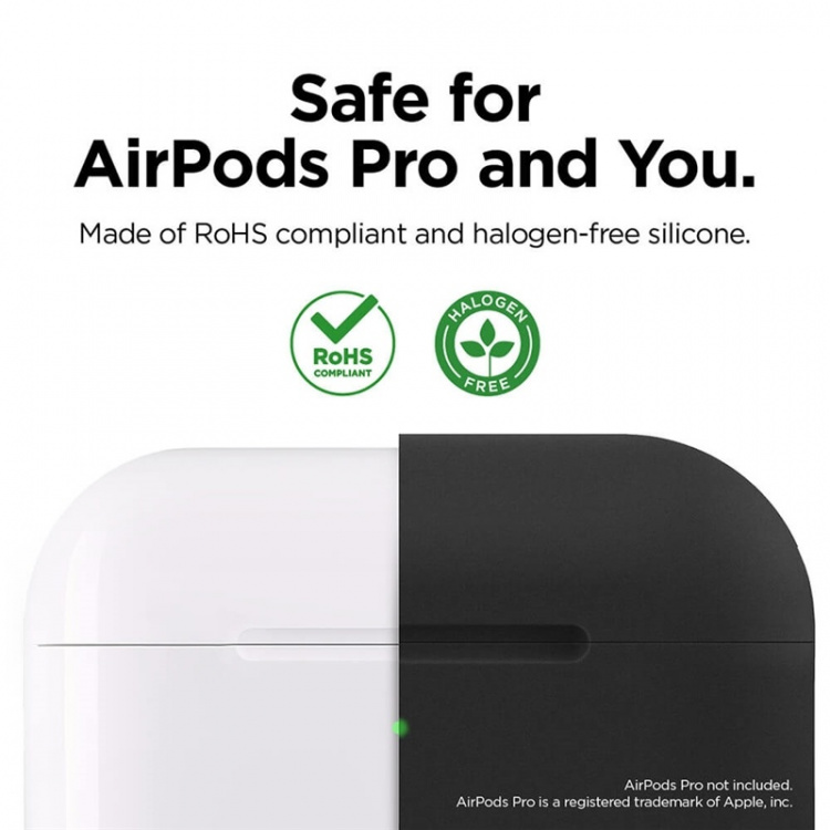 Elago Suojalaukku Airpod Pro Silikooni Musta