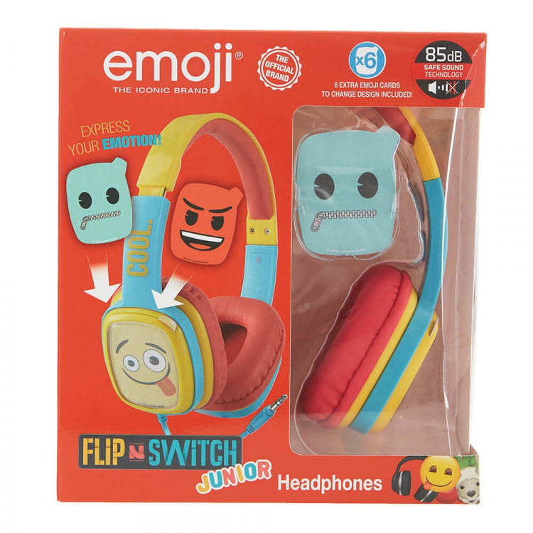 Emoji Kuuloke Flip\'N\'Switch Junior On-Ear Langaton sininen 85dB