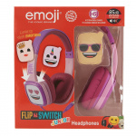 Emoji Kuuloke Flip\'N\'Switch Junior On-Ear Langaton Rosa 85dB