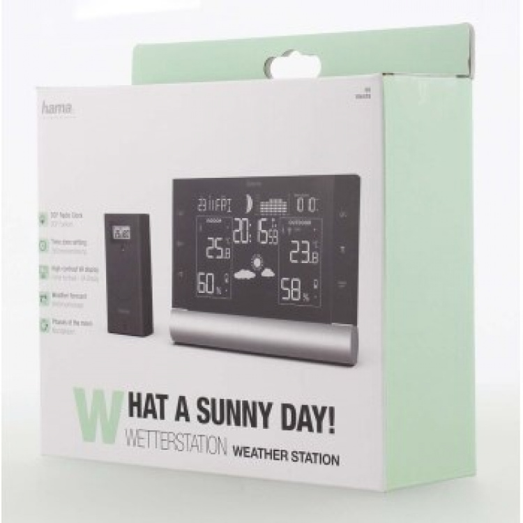 Hama Sääasema Black Line Plus Musta Hama Sääasema Black Line Plus Musta