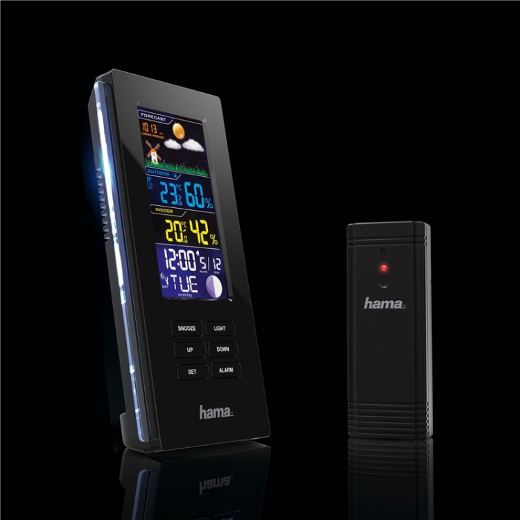 Hama Väderstation Color Edge Svart