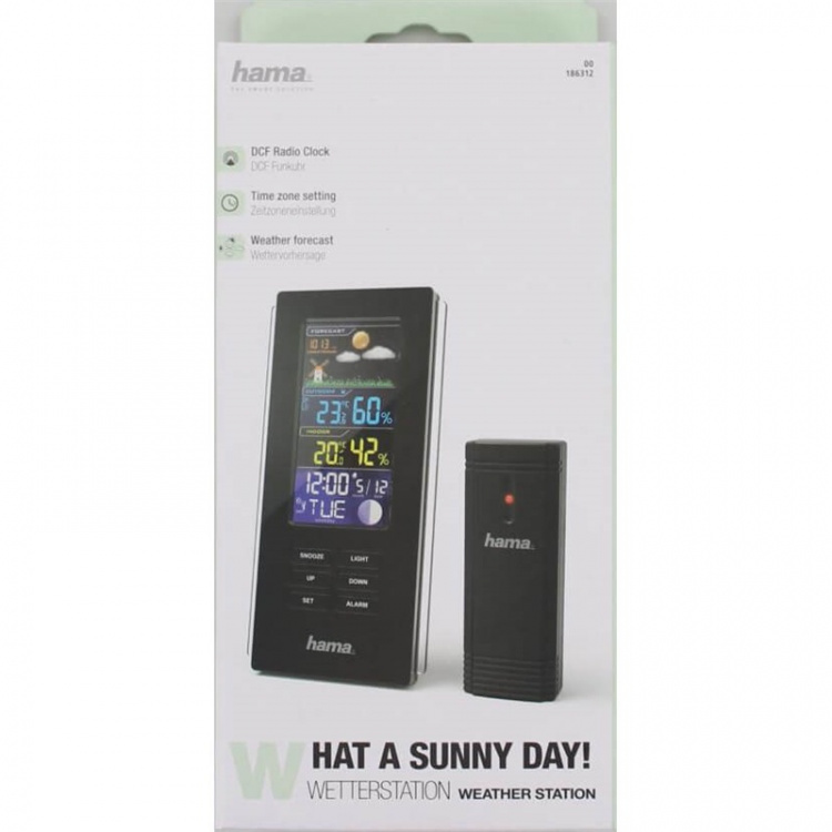 Hama Väderstation Color Edge Svart