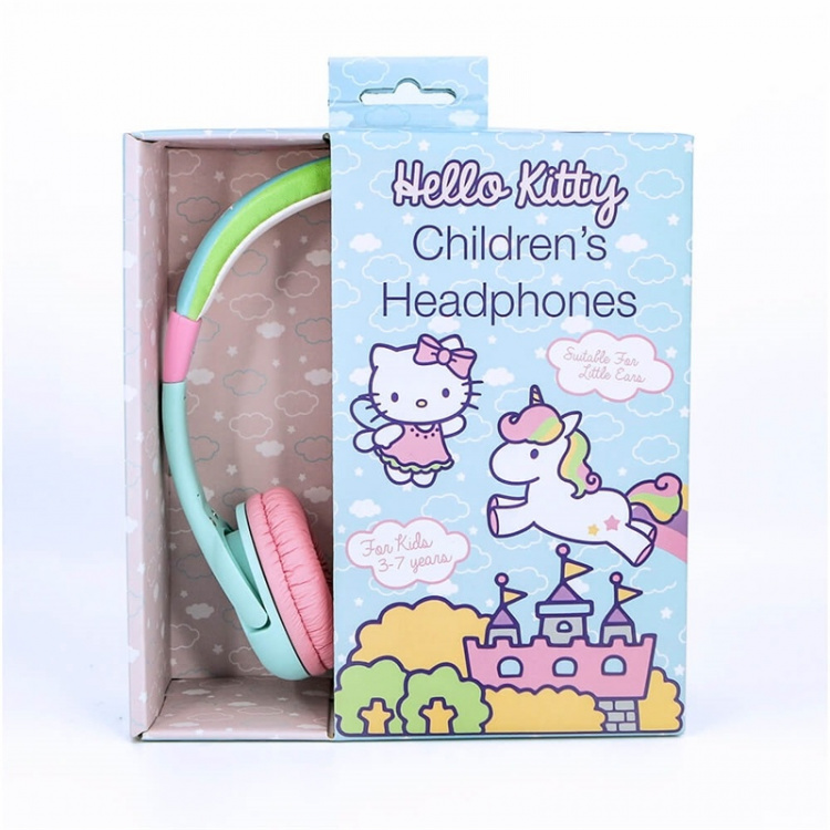 HELLO KITTY Kuuloke Junior On-Ear 85dB Vihreä/Rosa Yksisarvinen HELLO KITTY Kuuloke Junior On-Ear 85dB Vihreä/Rosa Yksisarvinen