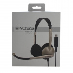 Koss Kuulokkeet CS100 USB On-Ear Mic Kulta / Musta Koss Kuulokkeet CS100 USB On-Ear Mic Kulta / Musta