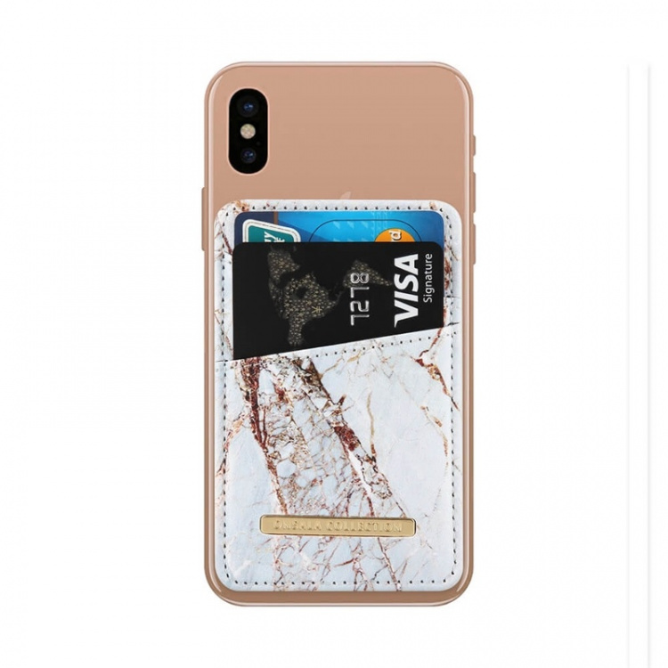 Onsala COLLECTION Korttikotelo White Rhino Marble Universaali 2 Korttipaikkaa