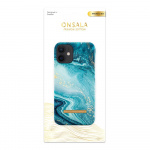Onsala COLLECTION Suojakuori Matta Blue Sea Marble iPhone 12 Mini Onsala COLLECTION Suojakuori Matta Blue Sea Marble iPhone 12 Mini
