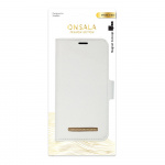 Onsala Lompakko iPhone 12 Mini Saffiano White