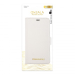 Onsala Lompakko iPhone 12 / 12 Pro Saffiano White Onsala Lompakko iPhone 12 / 12 Pro Saffiano White
