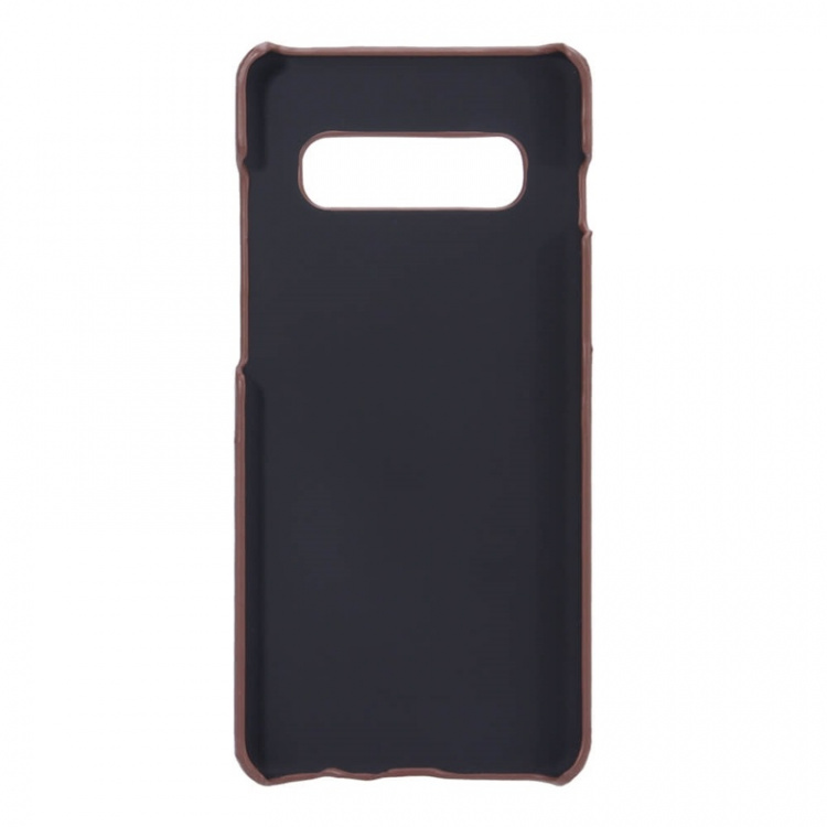 Onsala Suojakuori Ruskea korttipaikalla Samsung S10 Plus