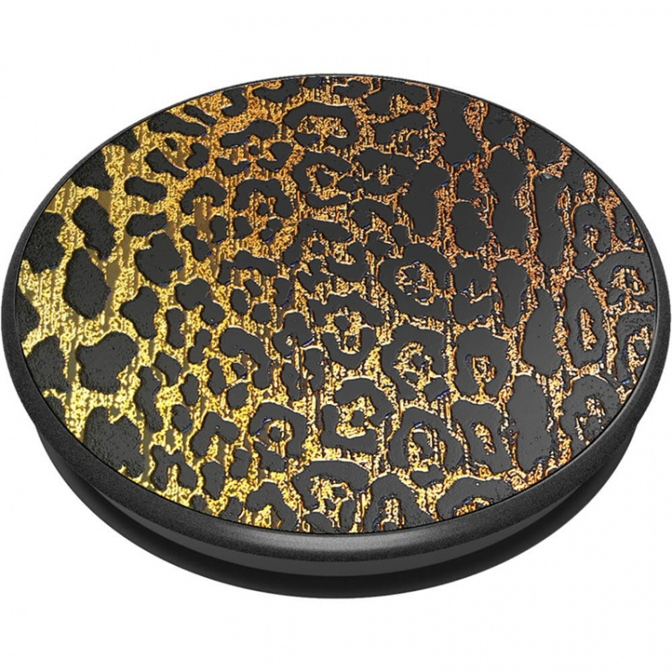 PopSockets Embossed Metal Leopard Irrotettava Grip Telinetoiminnolla LUXE