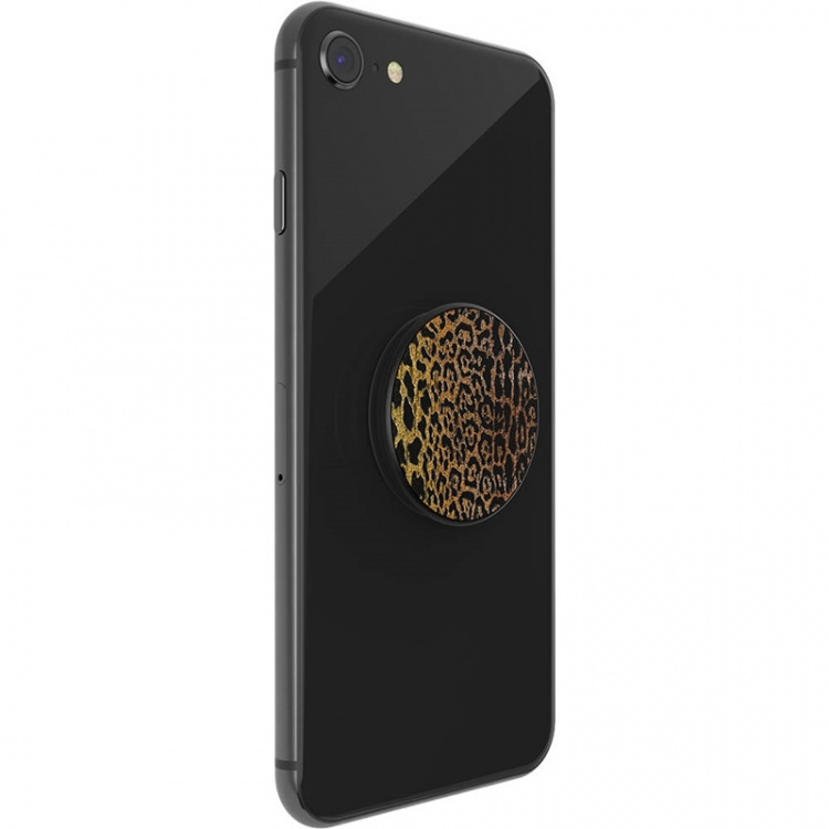 PopSockets Embossed Metal Leopard Irrotettava Grip Telinetoiminnolla LUXE