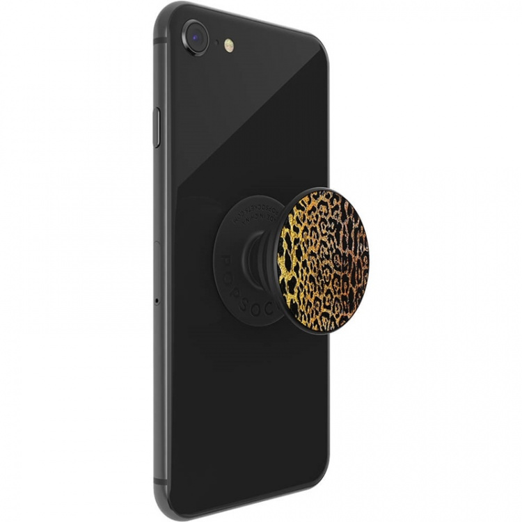 PopSockets Embossed Metal Leopard Irrotettava Grip Telinetoiminnolla LUXE
