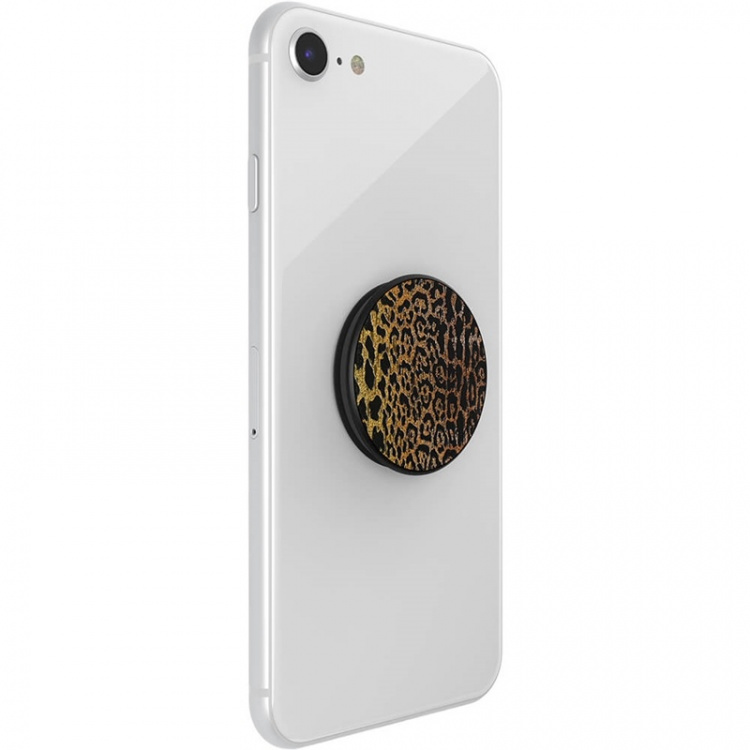 PopSockets Embossed Metal Leopard Irrotettava Grip Telinetoiminnolla LUXE