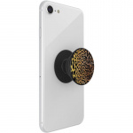 PopSockets Embossed Metal Leopard Irrotettava Grip Telinetoiminnolla LUXE