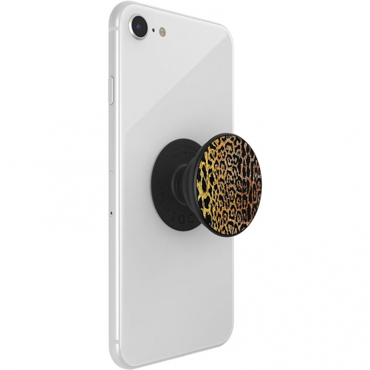 PopSockets Embossed Metal Leopard Irrotettava Grip Telinetoiminnolla LUXE