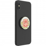 PopSockets Enamel Blooming Peony Pink Avtagbart Grip med Ställfunktion Premium