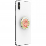 PopSockets Enamel Blooming Peony Pink Avtagbart Grip med Ställfunktion Premium