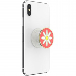 PopSockets Enamel Quaint Daisy Coral Irrotettava Grip Telinetoiminnolla Premium