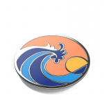 PopSockets Enamel Ride The Wave Coral Irroitettava Grip Telinetoiminnolla Premium
