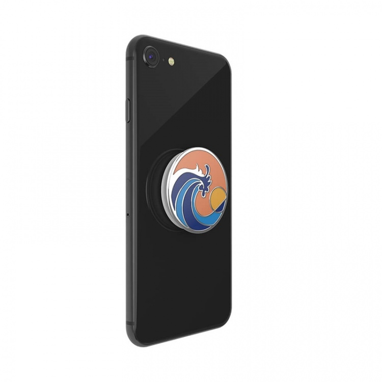 PopSockets Enamel Ride The Wave Coral Irroitettava Grip Telinetoiminnolla Premium