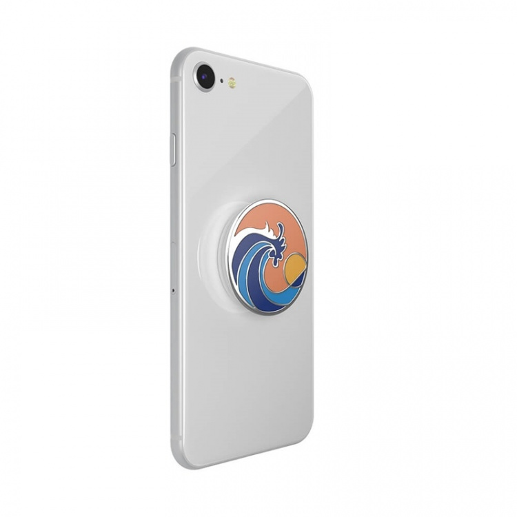 PopSockets Enamel Ride The Wave Coral Irroitettava Grip Telinetoiminnolla Premium