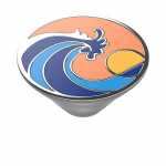 PopSockets Enamel Ride The Wave Coral Irroitettava Grip Telinetoiminnolla Premium