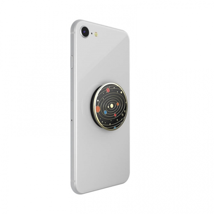 PopSockets Enamel Solar flare Black Irroitettava Grip Telinetoiminnolla Premium