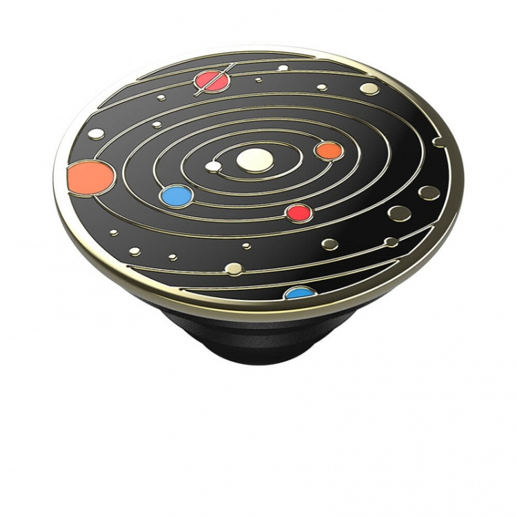 PopSockets Enamel Solar flare Black Irroitettava Grip Telinetoiminnolla Premium