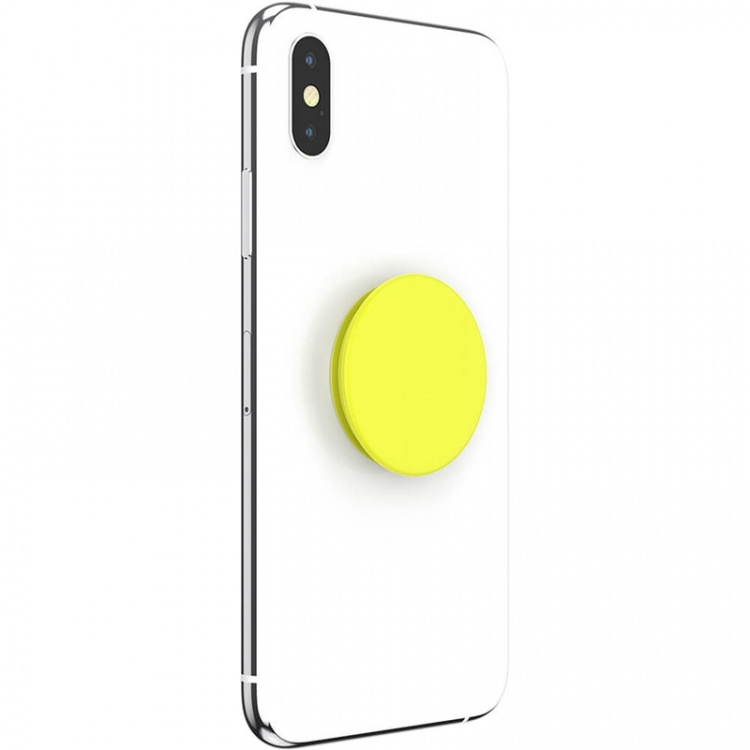 PopSockets Neon Jolt Yellow Irrotettava Grip Telinetoiminnolla
