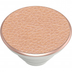 PopSockets Pebbled Vegan Leather Rose Gold Irrotettava Grip Telinetoiminnolla Premium