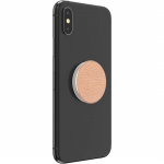 PopSockets Pebbled Vegan Leather Rose Gold Irrotettava Grip Telinetoiminnolla Premium