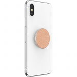 PopSockets Pebbled Vegan Leather Rose Gold Irrotettava Grip Telinetoiminnolla Premium