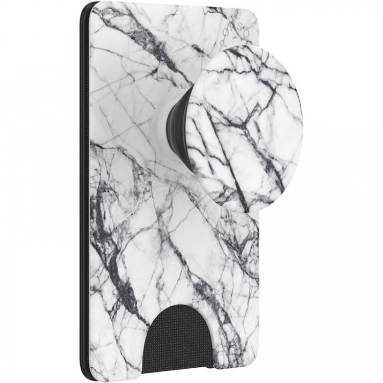 PopSockets Wallet Dove White Marble Irrotettava Puhelin Lompakko PopWallet+