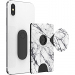 PopSockets Wallet Dove White Marble Irrotettava Puhelin Lompakko PopWallet+