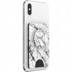 PopSockets Wallet Dove White Marble Irrotettava Puhelin Lompakko PopWallet+