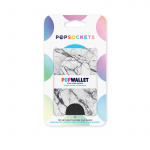 PopSockets Wallet Dove White Marble Irrotettava Puhelin Lompakko PopWallet+