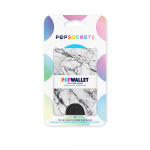 PopSockets Wallet Dove White Marble Irrotettava Puhelin Lompakko PopWallet+