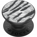 PopSockets Vegan Leather Zebra Irrotettava Grip Telinetoiminnolla Premium