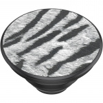 PopSockets Vegan Leather Zebra Irrotettava Grip Telinetoiminnolla Premium