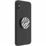 PopSockets Vegan Leather Zebra Irrotettava Grip Telinetoiminnolla Premium