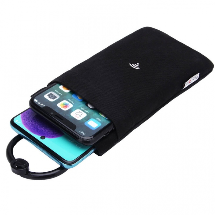 Radicover Säteilysuoja Puhelinpussi Large Musta