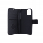 RADICOVER Säteilysuoja Lompakko PU iPhone 11 Pro Max Flipcover Musta