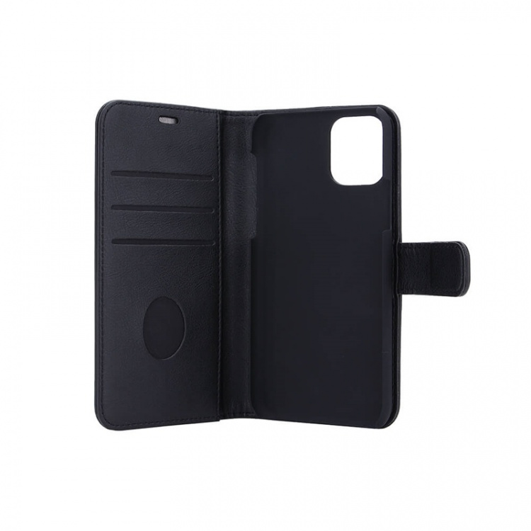 RADICOVER Säteilysuoja Lompakko PU iPhone 11 Pro Max Flipcover Musta