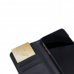 RADICOVER Säteilysuoja Lompakko PU iPhone 11 Pro Max Flipcover Musta