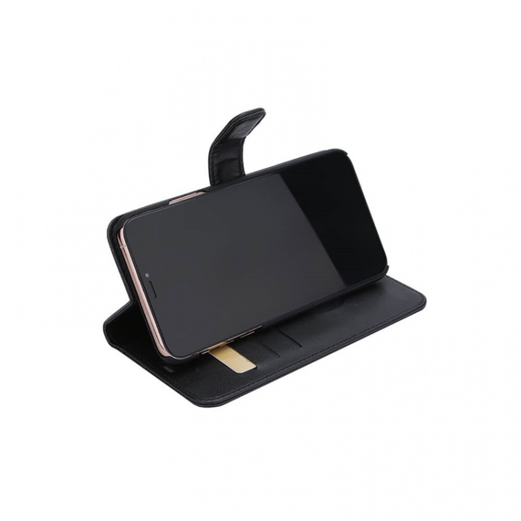 RADICOVER Säteilysuoja Lompakko PU iPhone 11 Pro Max Flipcover Musta