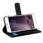 Radicover Säteilysuojattu Lompakko PU iPhone 6/7/8/SE Flipcover Musta