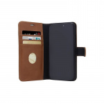 Radicover Strålningsskydd Mobilfodral Skinn iPhone 11 2in1 Magnetskal Brun