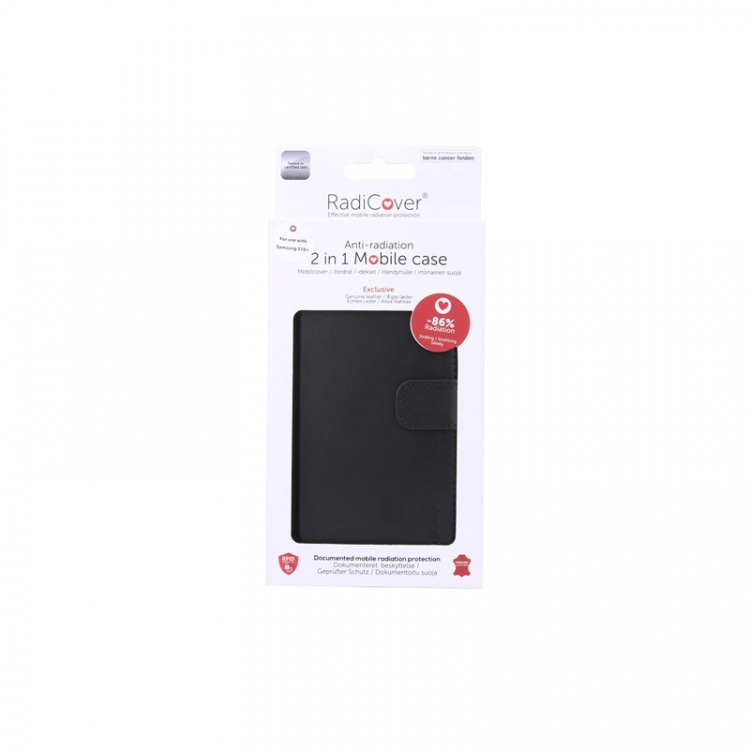 Radicover Säteilysuojattu Lompakko Nahka Samsung S10+ 2in1 Magneetti Musta Radicover Säteilysuojattu Lompakko Nahka Samsung S10+ 2in1 Magneetti Musta